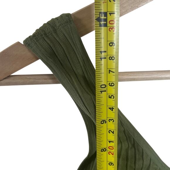 Out From Under Urban Outfitters Nylon Women's Seamless Green Tank Top M / L - Picture 4 of 5